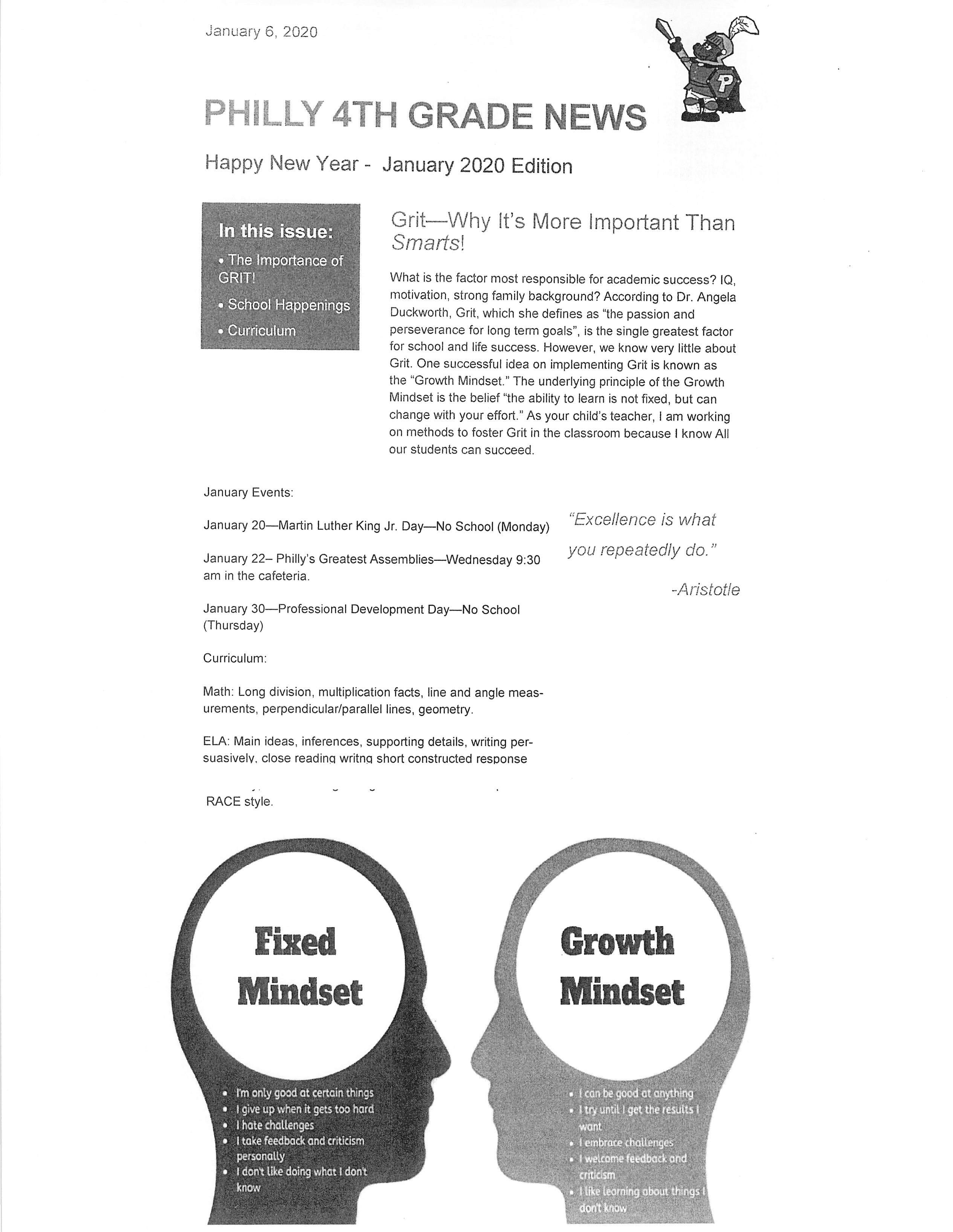 Preview of Picture of newsletter, please see attached PDF