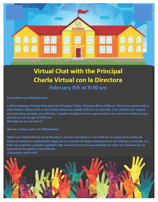 Please Preview picture of Virtual Chat with the principal